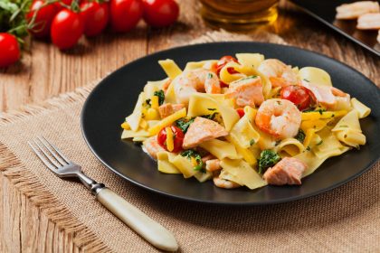 Pasta con spinaci