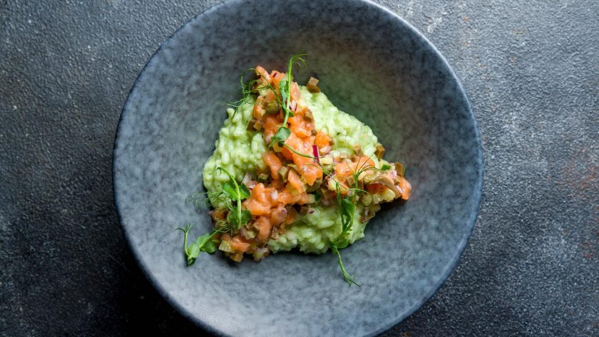 Risotto al salmone