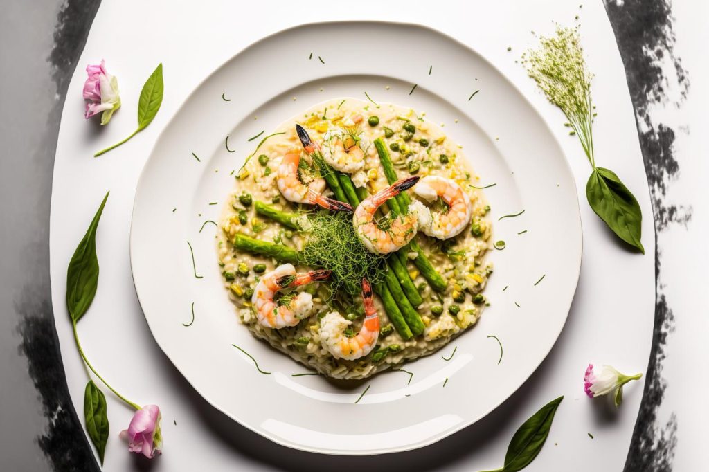 Risotto asparagi e gamberetti
