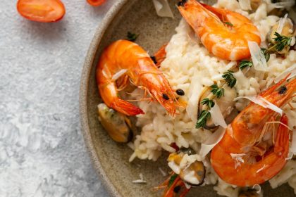 Risotto con gamberetti
