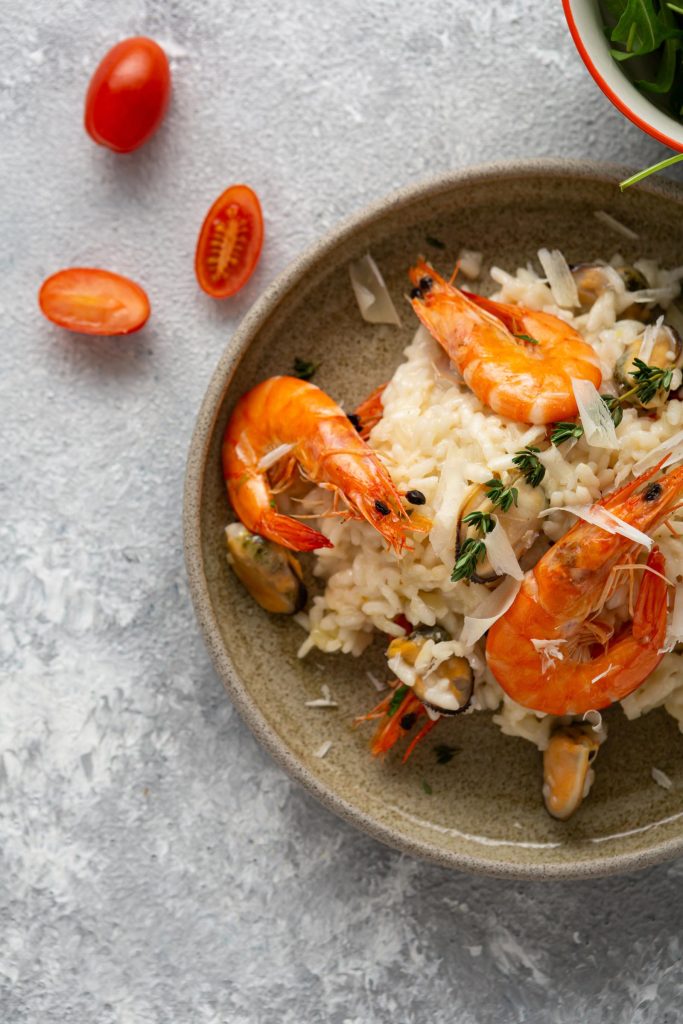 Risotto con gamberetti