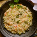 Risotto gamberetti e zucchine