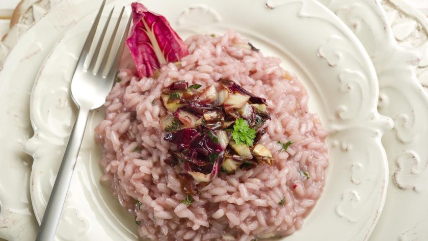 Risotto radicchio e taleggio