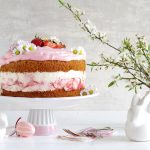 Torta panna e fragole