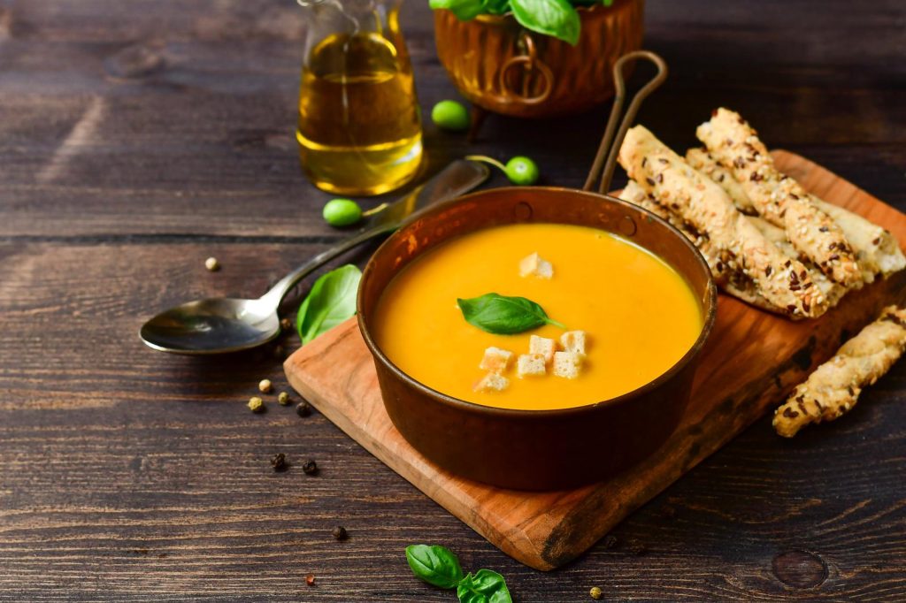 Vellutata di zucca e carote