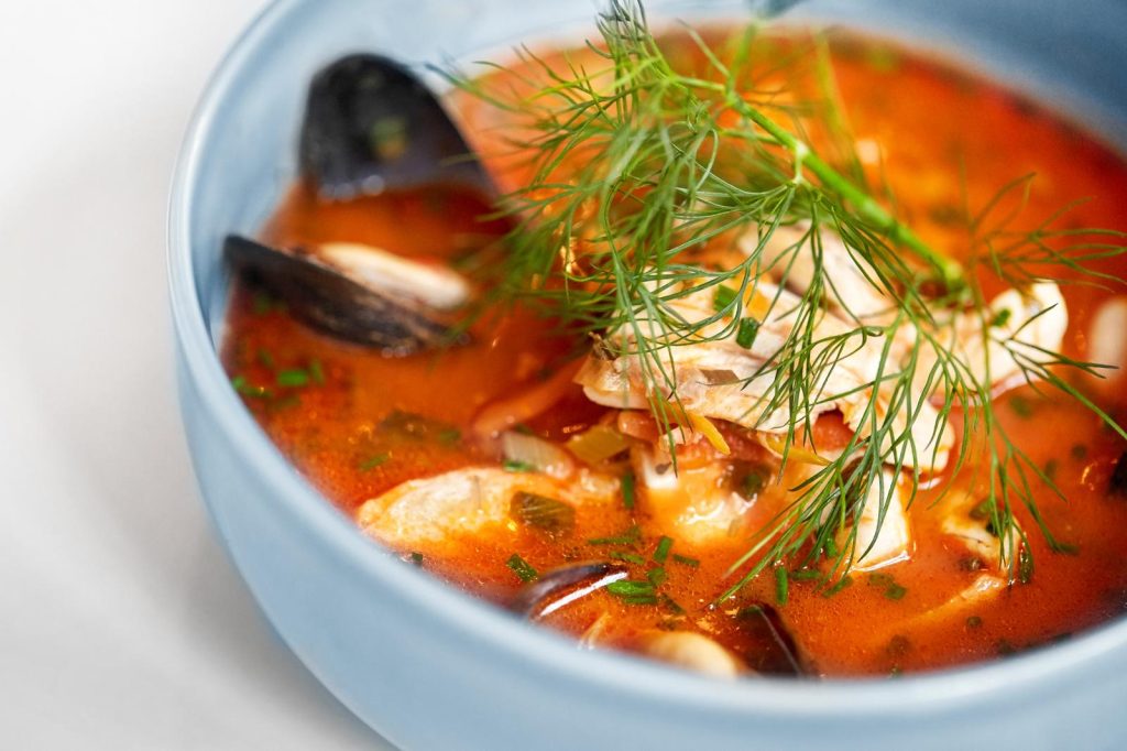 Zuppa di pesce senza spine
