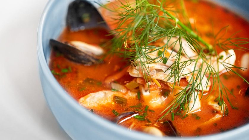 Zuppa di pesce senza spine